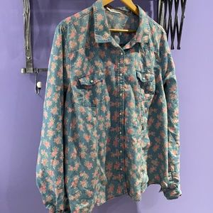 PLUS SIZE Maurices light blue button down shirt